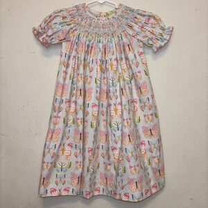 Classic Whimsy smocked butterfly dress, size 4